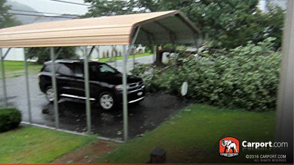 steel carport protection