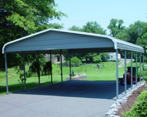 A 2 Car Garage or Carport makes a perfect Barbeque area!