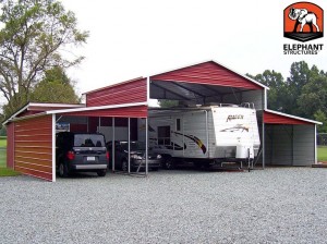 carport upgraded to barn