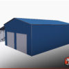 36x36 Metal Garage with Lean-to 2