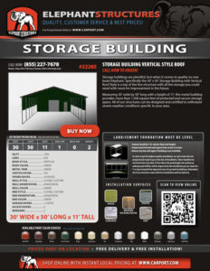 30x50 Storage Building