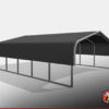 Double Car Metal Carport 3 18x21x6