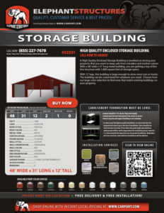 High Quality Enclosed Storage