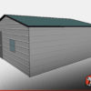 Durable 18' x 21' Fully Enclosed Metal Garage - Image 2
