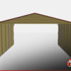 metal carport with closed sides