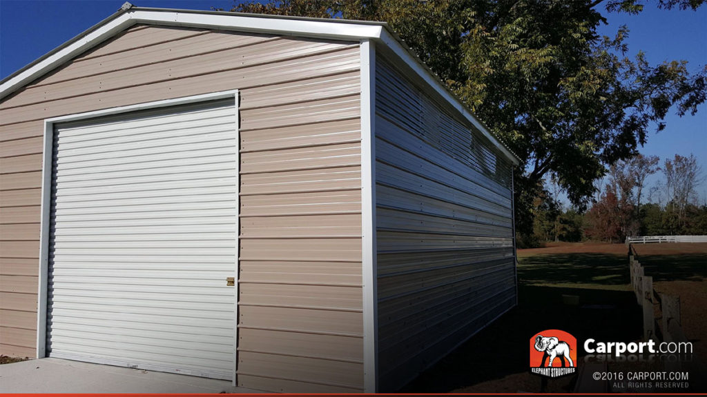 Metal Garage side view